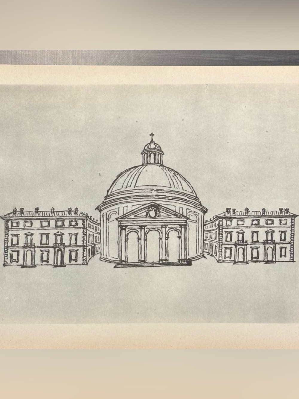 CHURCH -ARICIA Giovanni Gian Lorenzo Bernini Fine Art Print Antique Vintage 40’s